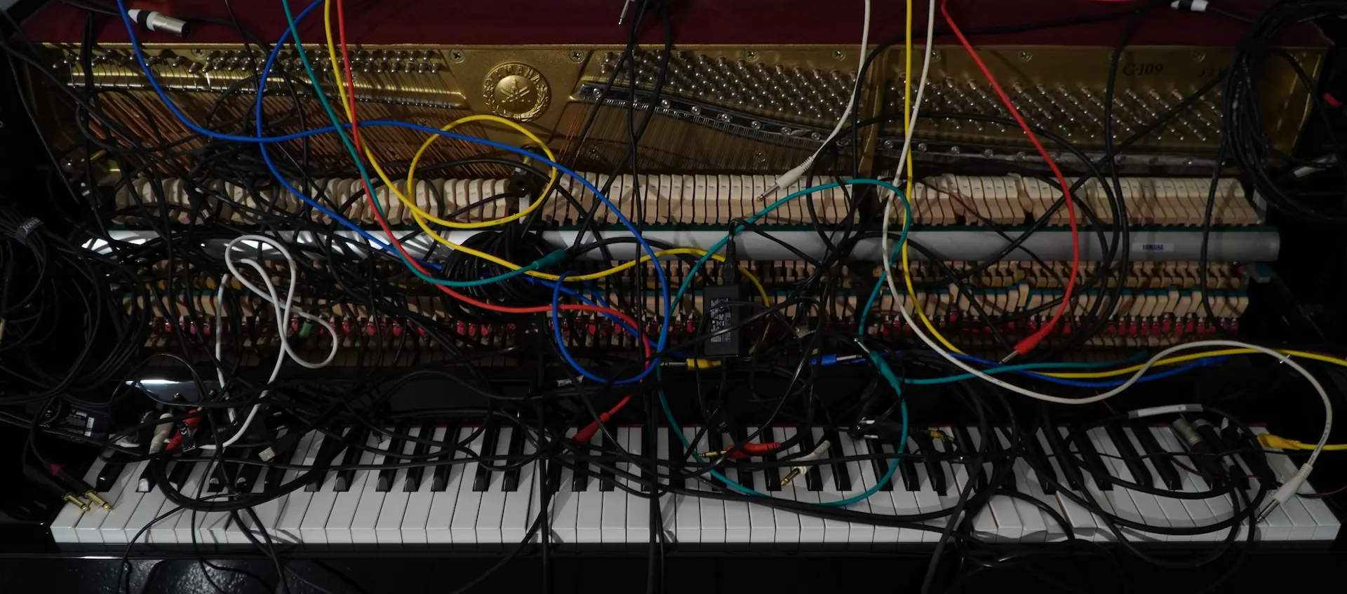 sculpture made out of musical instruments by Vinh Tran